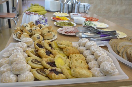 Záběr na sladké pečivo