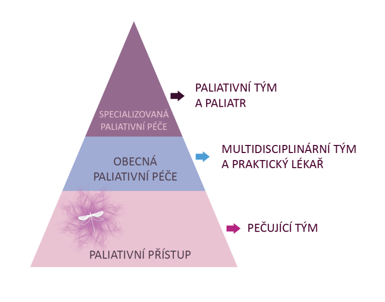 Paliativní přístup, ilustrační pyramida. 